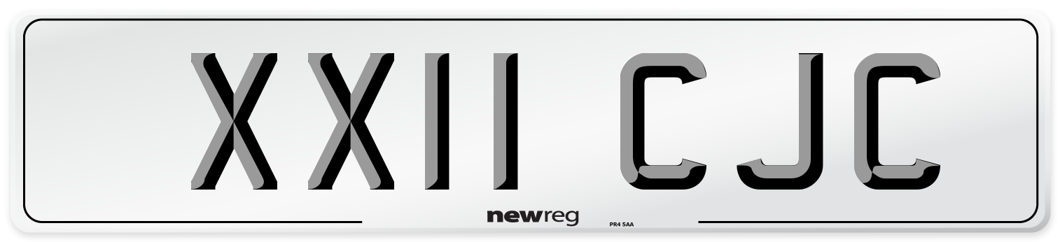 XX11 CJC Number Plate from New Reg